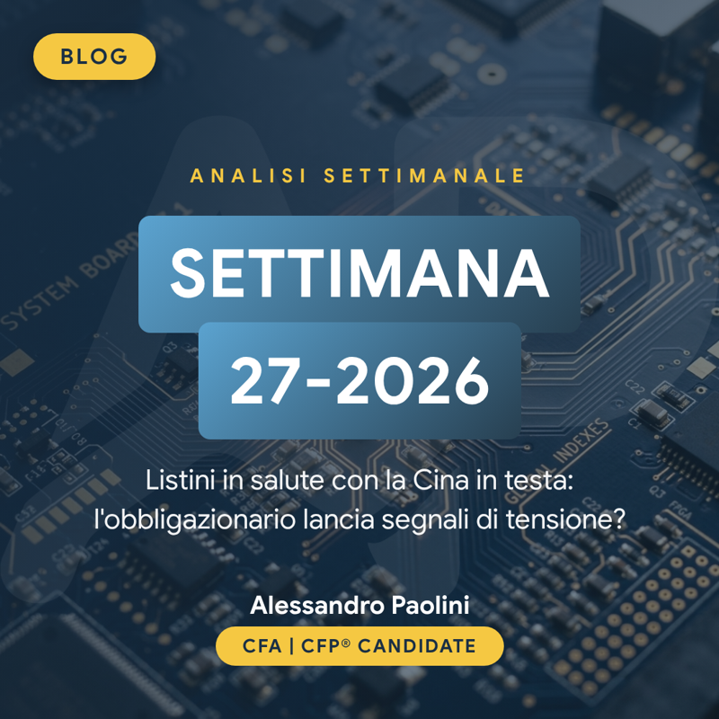 Analisi settimanale mercati finanziari settimana 27-2026