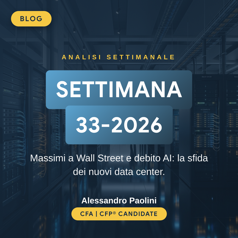 Analisi settimanale mercati finanziari settimana 33-2026